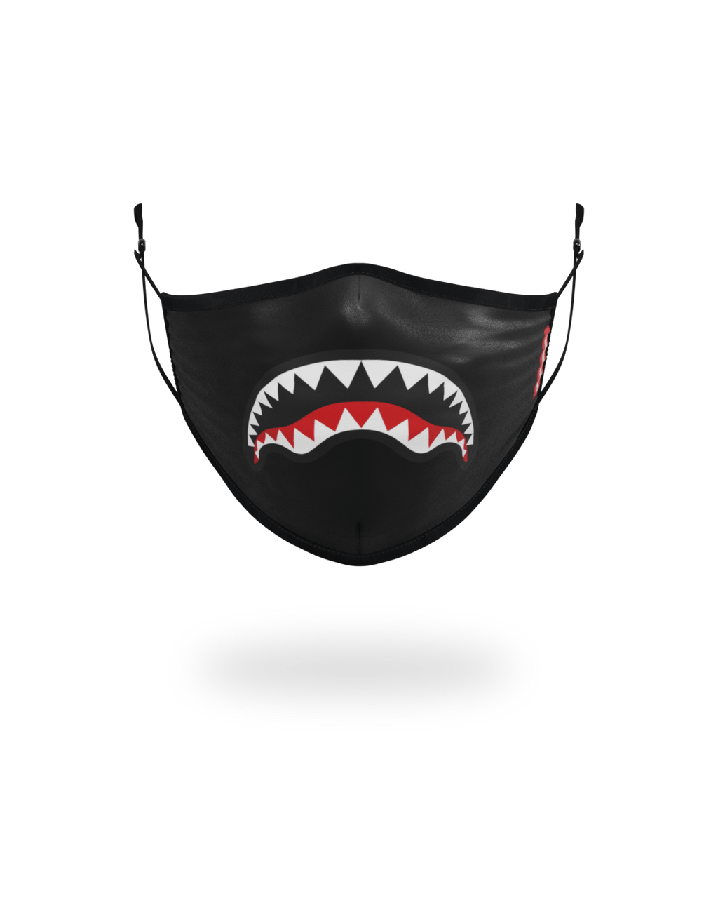 Limited Edition ADULT SHARK LOGO BLACK FORM-FITTING FACE MASK