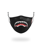 Limited Edition ADULT SHARK LOGO BLACK FORM-FITTING FACE MASK