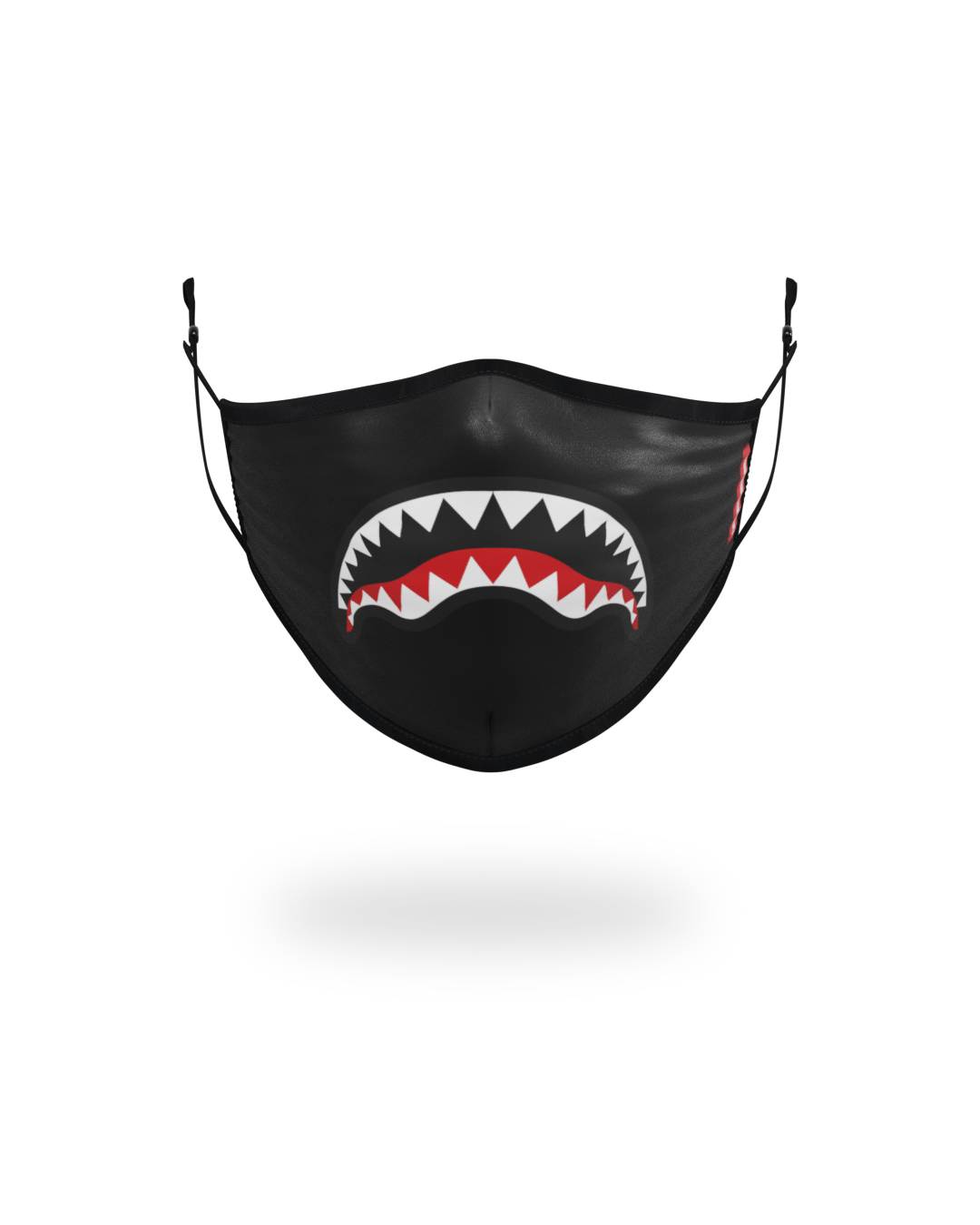 Limited Edition ADULT SHARK LOGO BLACK FORM-FITTING FACE MASK