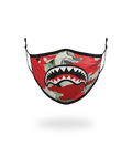 Limited Edition ADULT MONEY CAMO RED FORM-FITTING FACE MASK