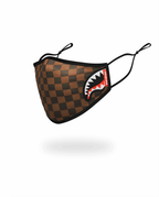 Limited Edition ADULT SHARKS IN PARIS SIDE SHARK FORM-FITTING FACE MASK