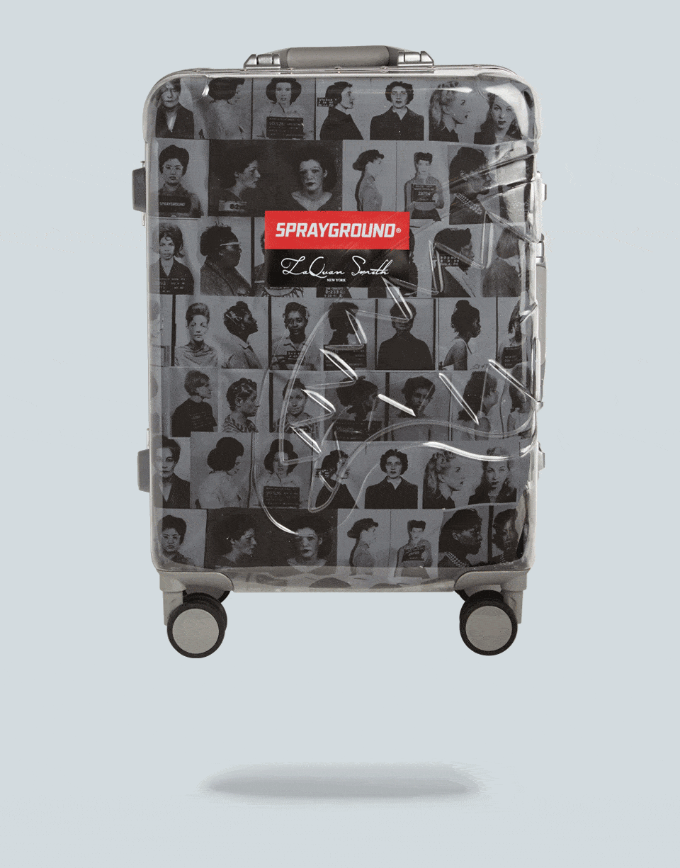 Limited Edition LAQUAN SMITH EMBOSSED CLEAR 3M CARRY-ON