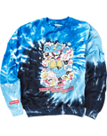 Limited Edition DISRUPTIVE BEHAVIOR DISORDER CREW ROYAL BLUE TIE DYE