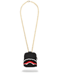 Limited Edition BLACK CHENILLE SHARK BACKPACK CHAIN