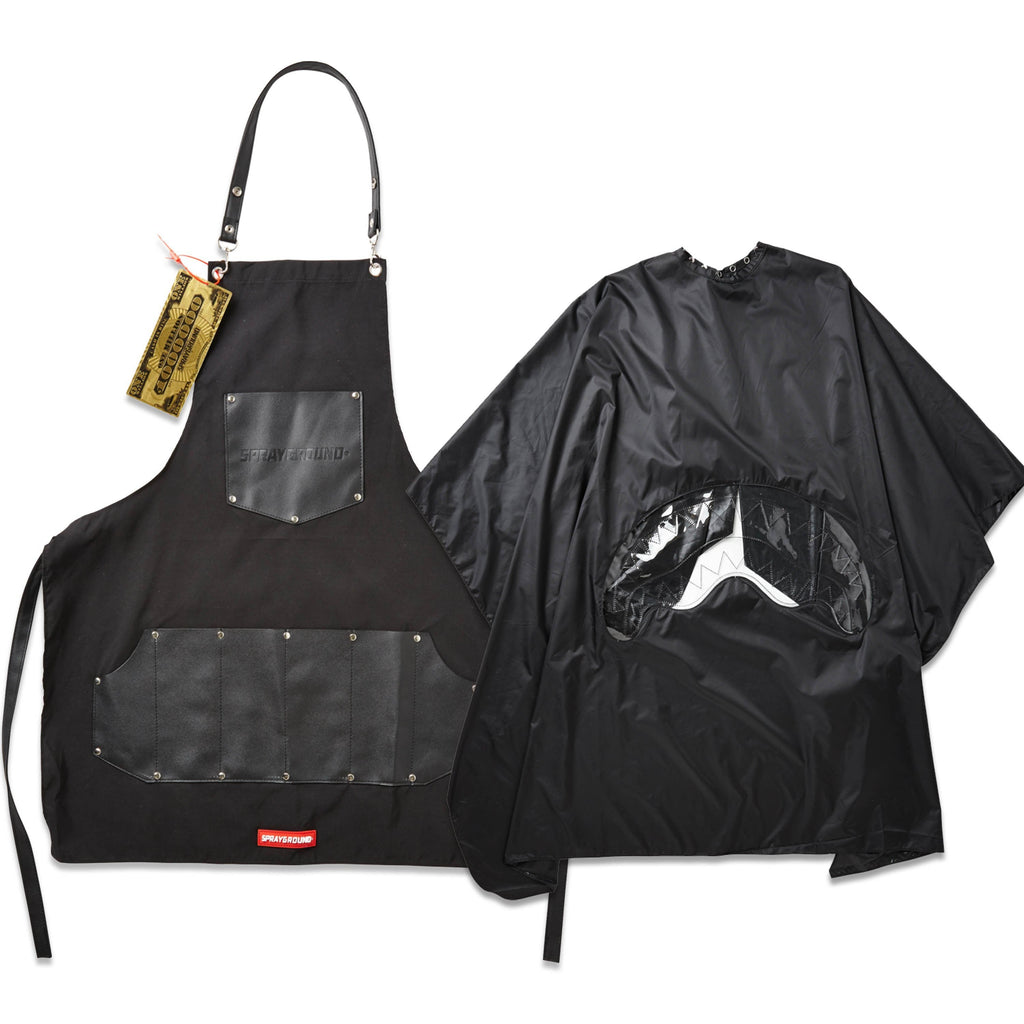Limited Edition BARBER APRON CAPE SET