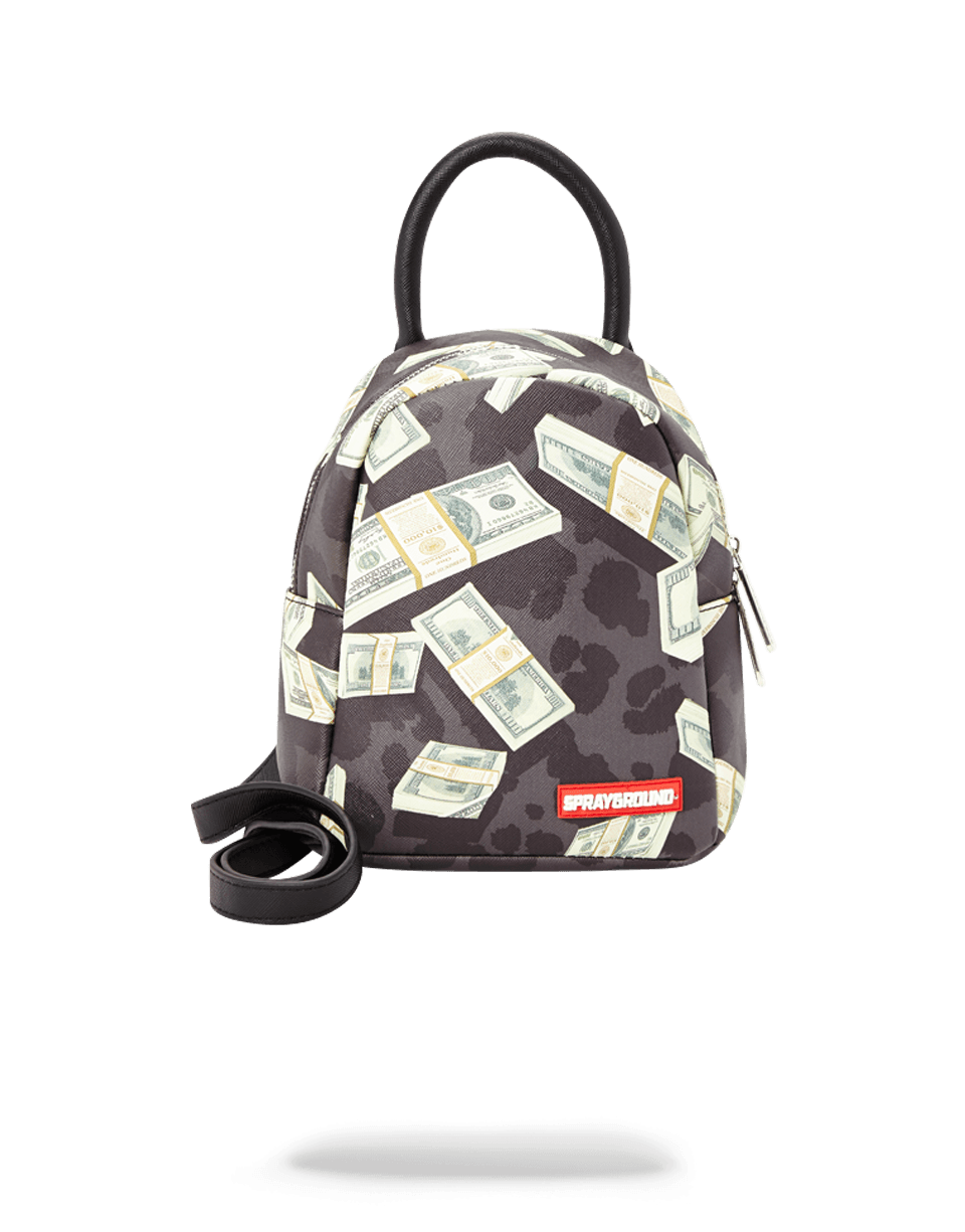 Limited Edition MONEY ON BLACK LEOPARD PRINT MINI