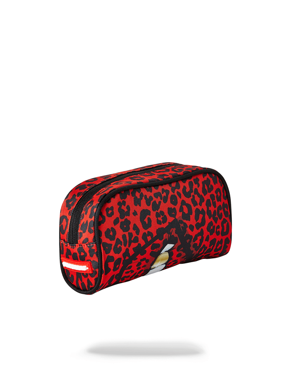 Limited Edition RED LEOPARD LIPS PENCIL CASE