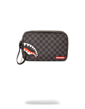 Limited Edition SHARKS IN PARIS BLACK CHECKERED EDITION TOILETRY AKA MONEY BAGS