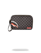 Limited Edition SHARKS IN PARIS BLACK CHECKERED EDITION TOILETRY AKA MONEY BAGS