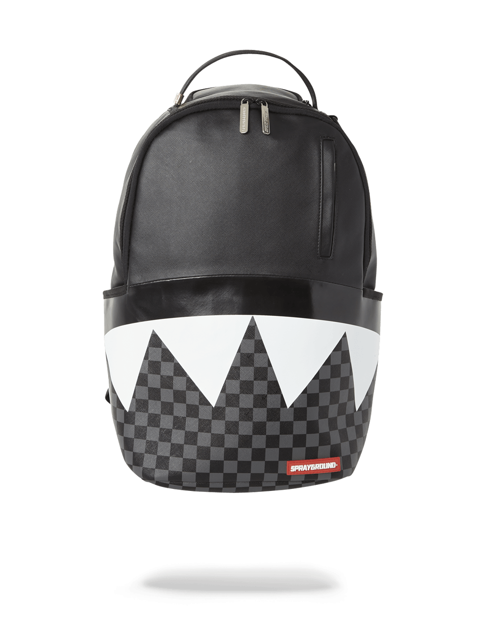 Limited Edition BLACK HALF CHECK SHARKS IN PARIS BACKPACK ONE OF ONE