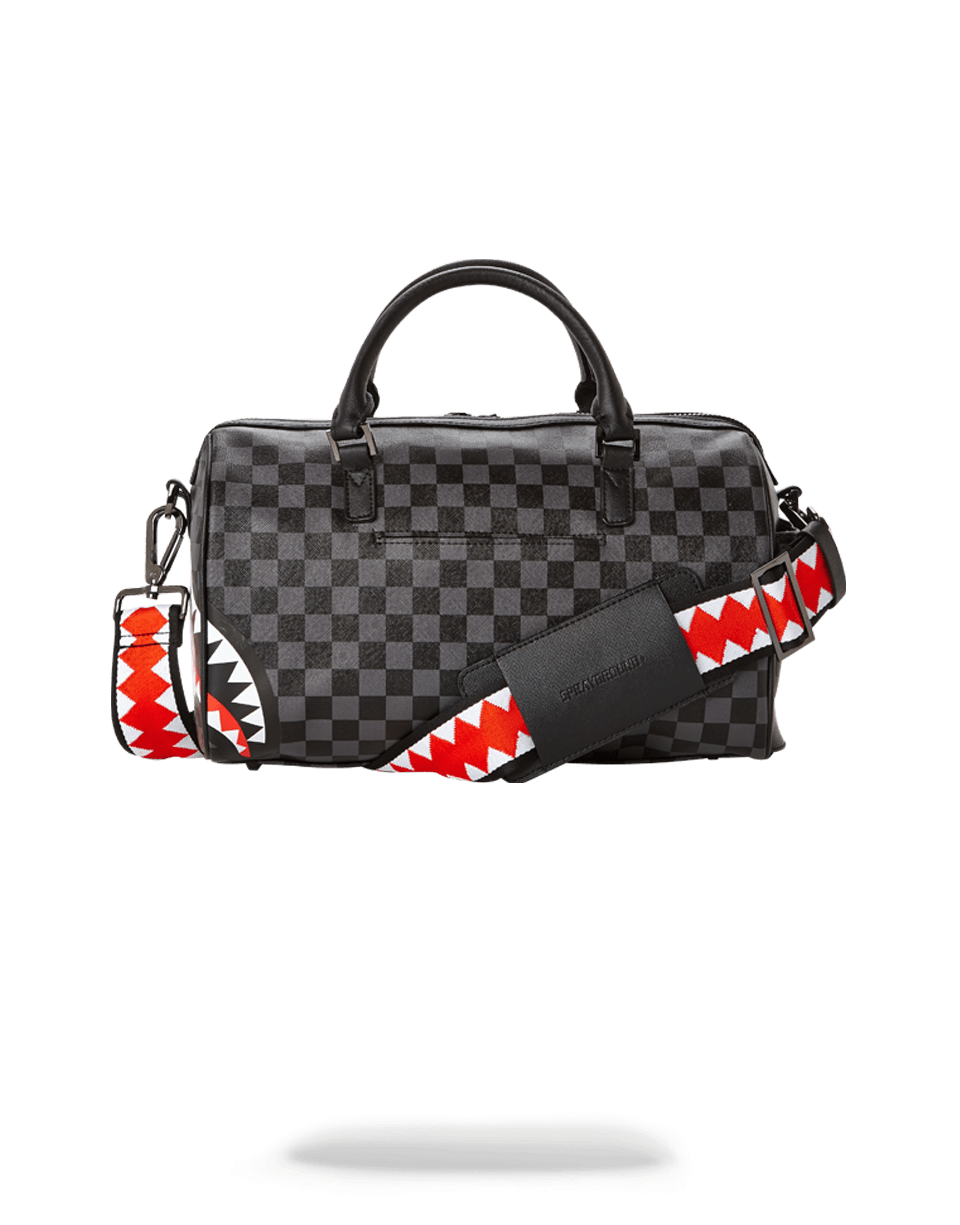 Limited Edition GREY CHECKERED SHARKS IN PARIS MINI DUFFLE