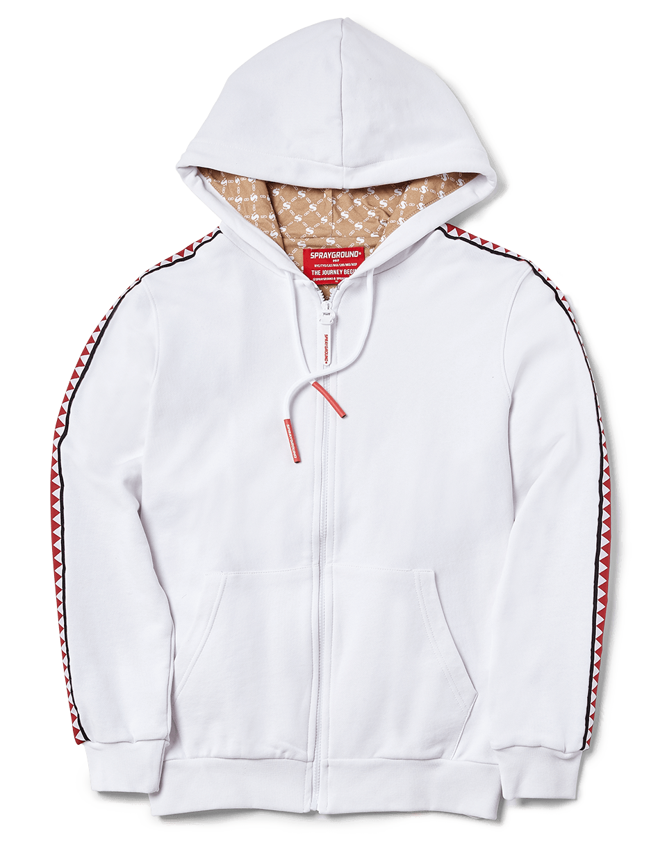 Limited Edition SHARKTRACK SPUCCI ZIPUP HOODIE WHITE