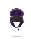 Limited Edition BLACK 3M PURPLE FUR AVIATOR HAT