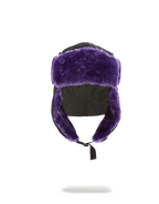 Limited Edition BLACK 3M PURPLE FUR AVIATOR HAT