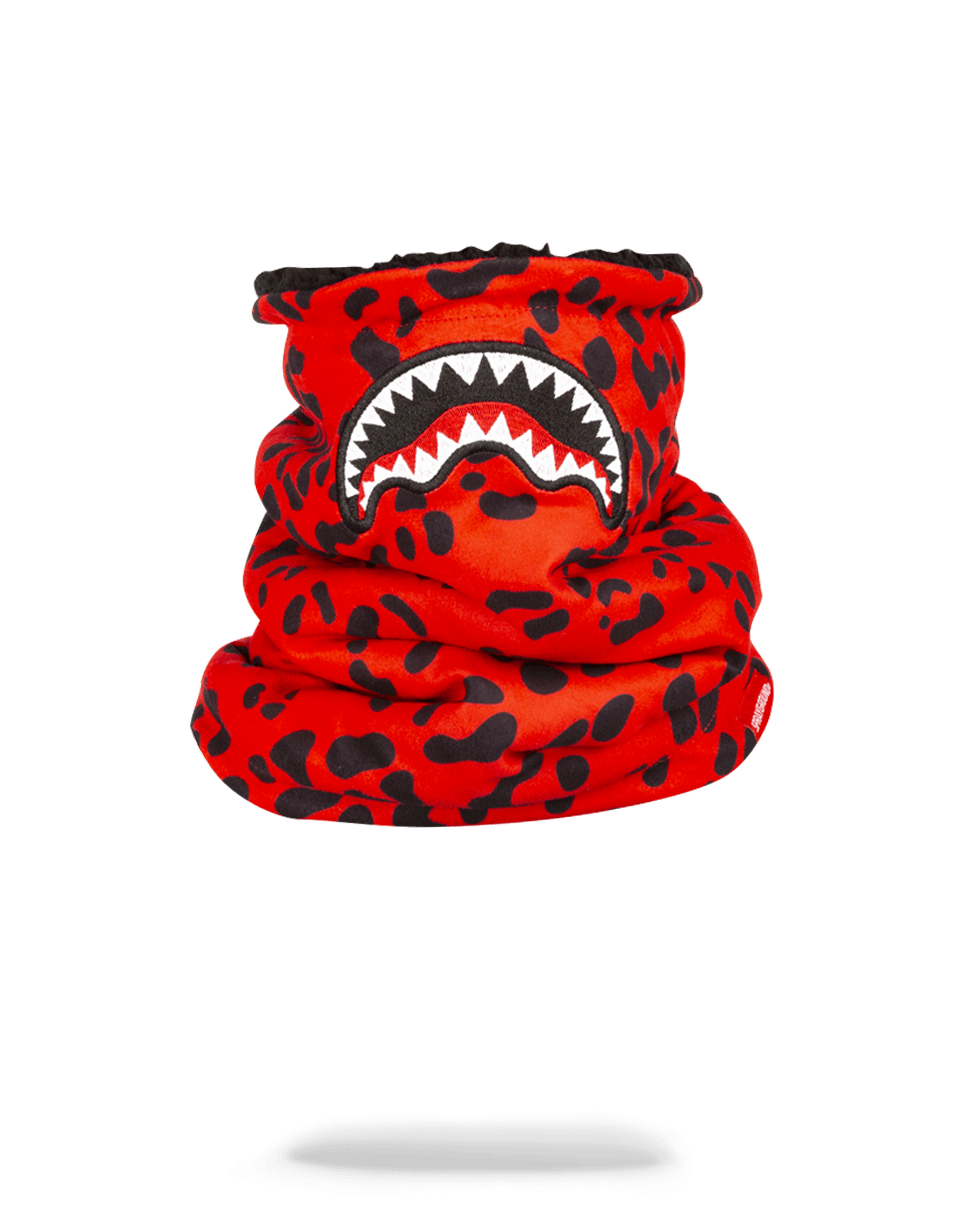 Limited Edition RED LEOPARD NECK WARMER