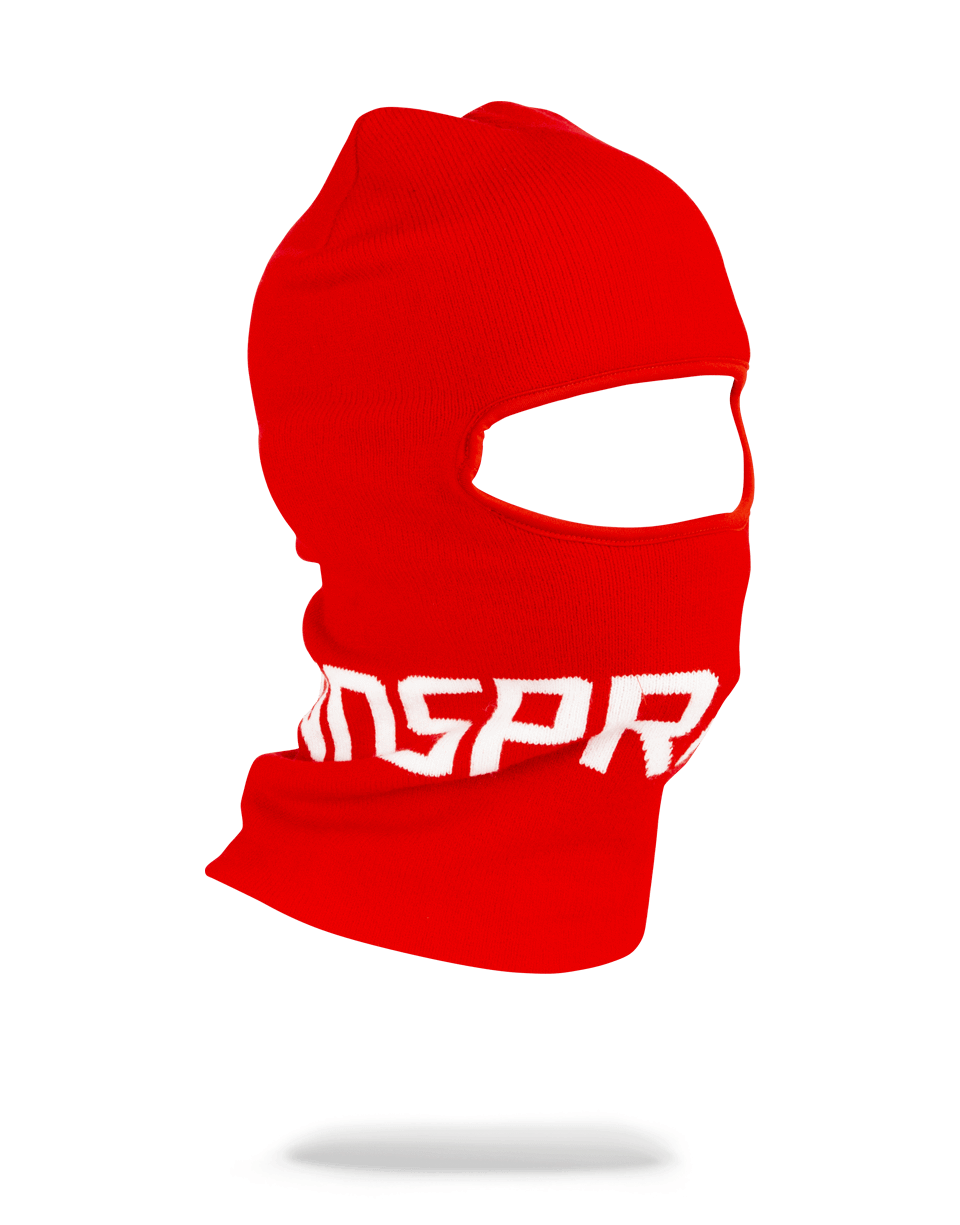 Limited Edition RED SPRAYGROUND LOGO SKI MASK