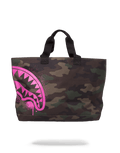 Limited Edition PINK STENCIL SHARK CAMO TOTE