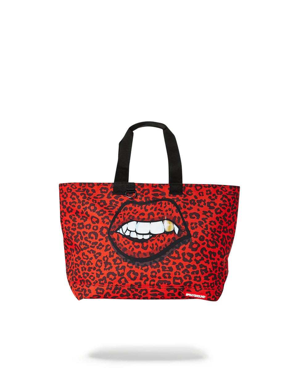 Limited Edition RED LEOPARD LIPS TOTE
