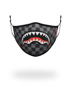 Limited Edition ADULT SHARKS IN PARIS GREY FORM FITTING FACE MASK