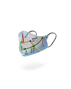 Limited Edition NYC SHARK MAP MASK FORM-FITTING