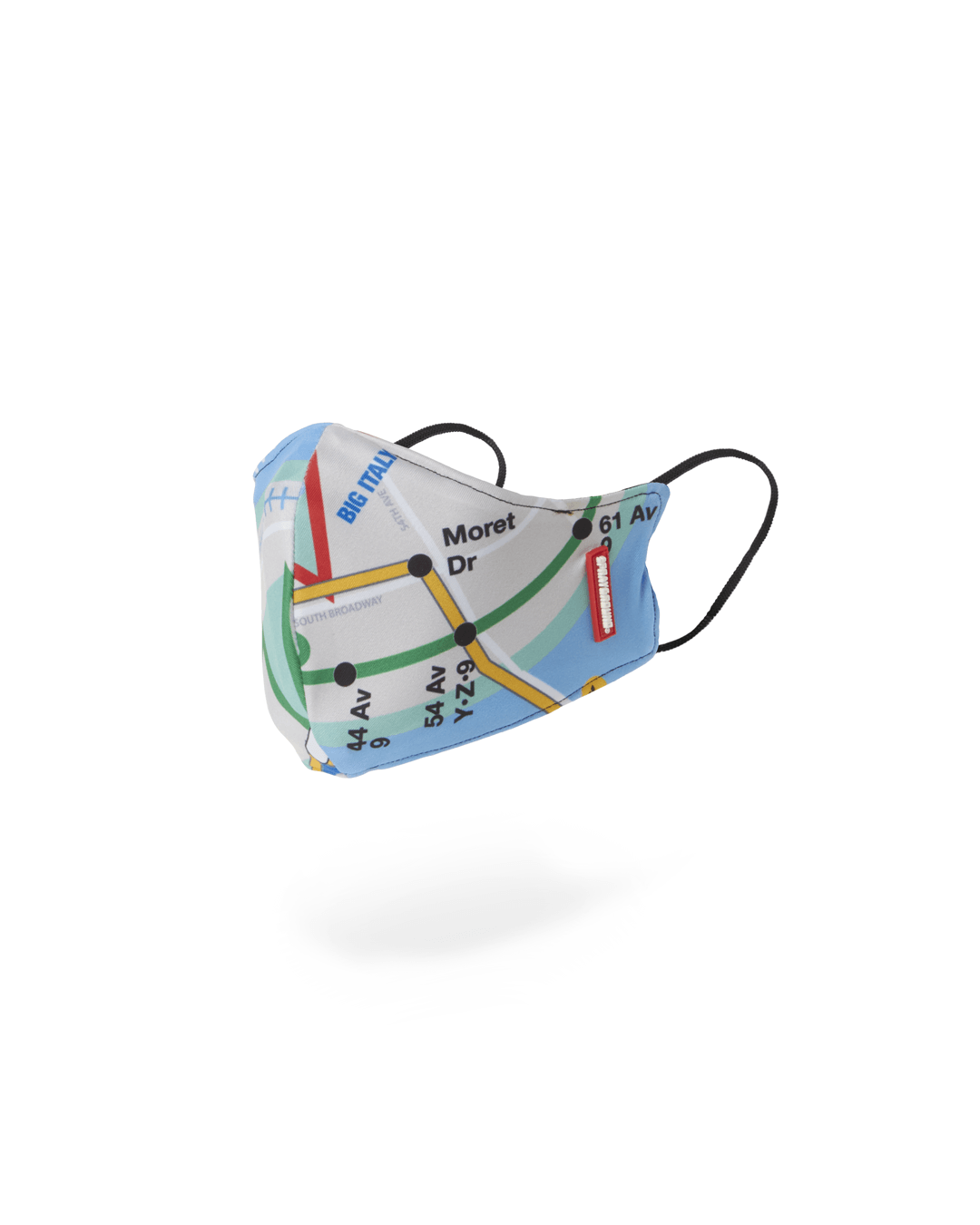Limited Edition NYC SHARK MAP MASK FORM-FITTING