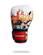 Limited Edition WHITE FIRE MONEY BOXING GLOVES