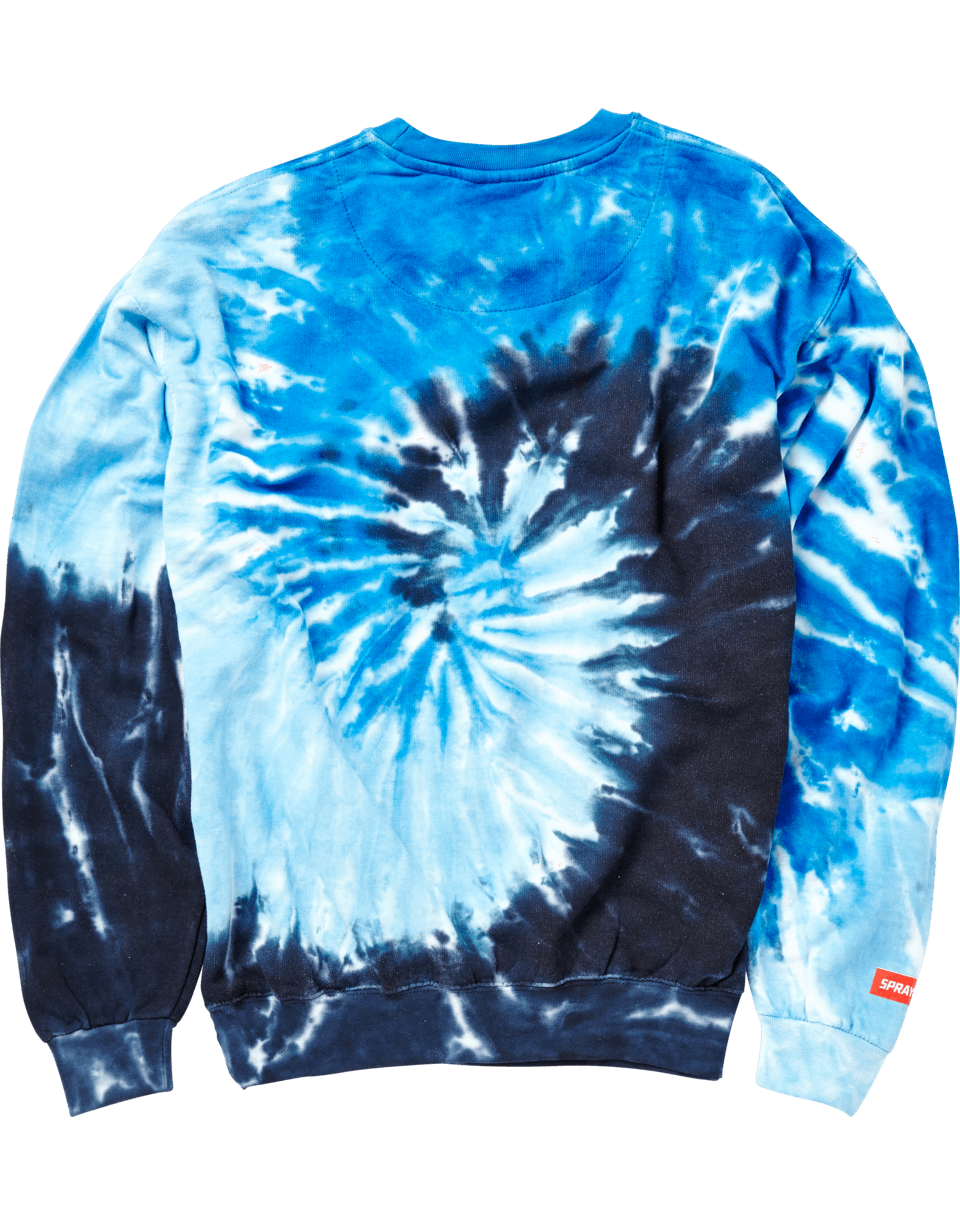 Limited Edition DISRUPTIVE BEHAVIOR DISORDER CREW ROYAL BLUE TIE DYE