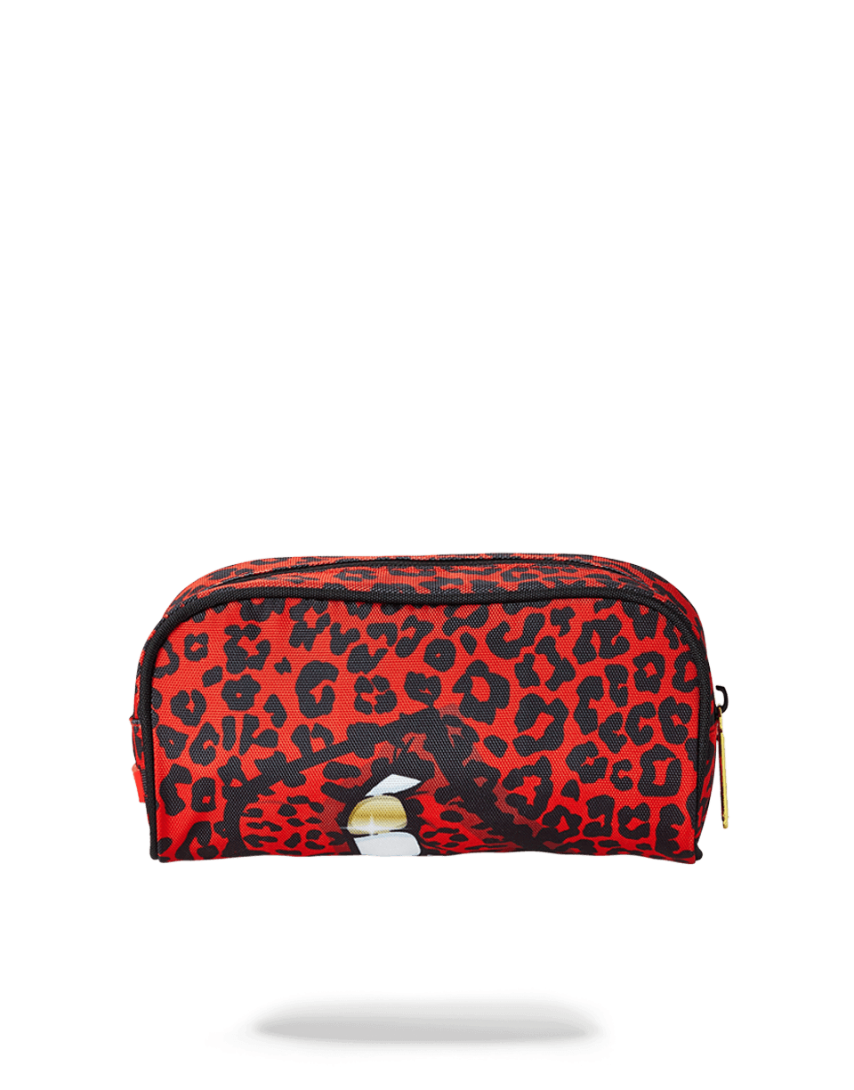 Limited Edition RED LEOPARD LIPS PENCIL CASE