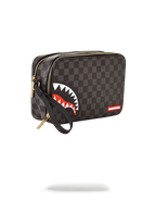 Limited Edition SHARKS IN PARIS BLACK CHECKERED EDITION TOILETRY AKA MONEY BAGS