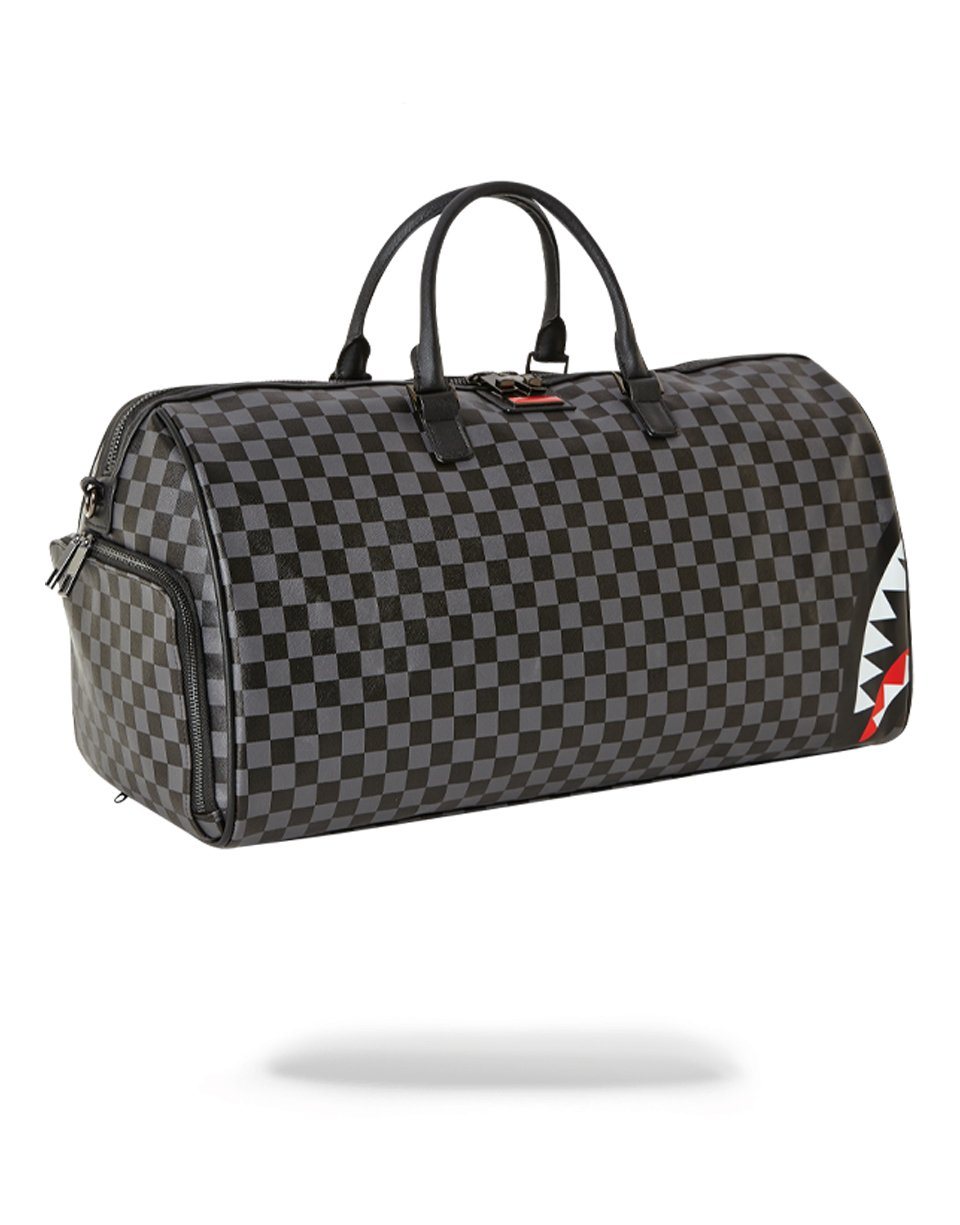 Limited Edition SHARKS IN PARIS BLACK CHECKERED EDITION DUFFLE