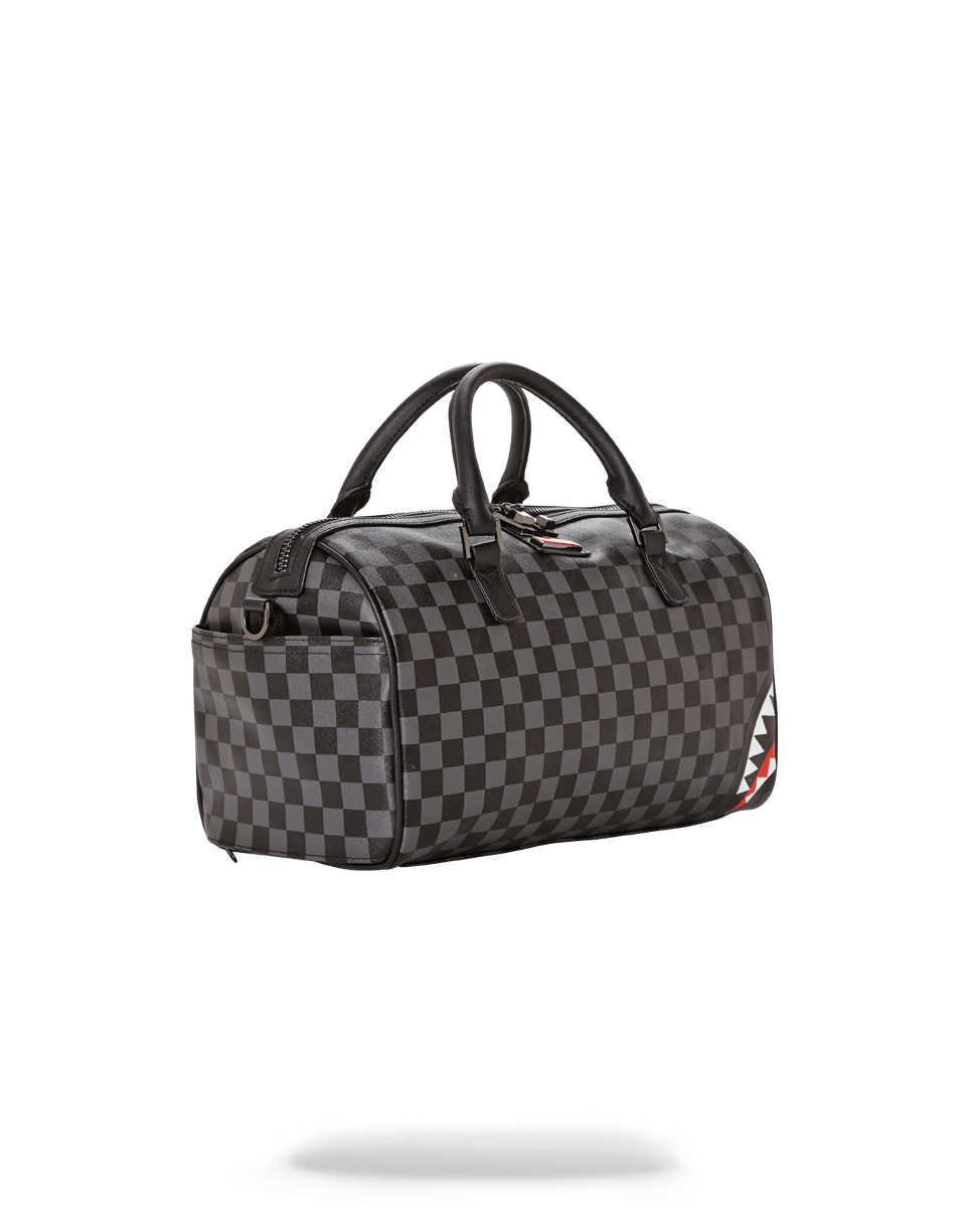 Limited Edition GREY CHECKERED SHARKS IN PARIS MINI DUFFLE