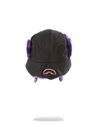 Limited Edition BLACK 3M PURPLE FUR AVIATOR HAT