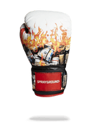 Limited Edition WHITE FIRE MONEY BOXING GLOVES
