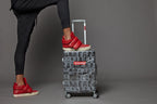 Limited Edition LAQUAN SMITH EMBOSSED CLEAR 3M CARRY-ON
