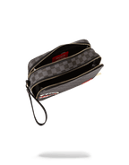 Limited Edition SHARKS IN PARIS BLACK CHECKERED EDITION TOILETRY AKA MONEY BAGS