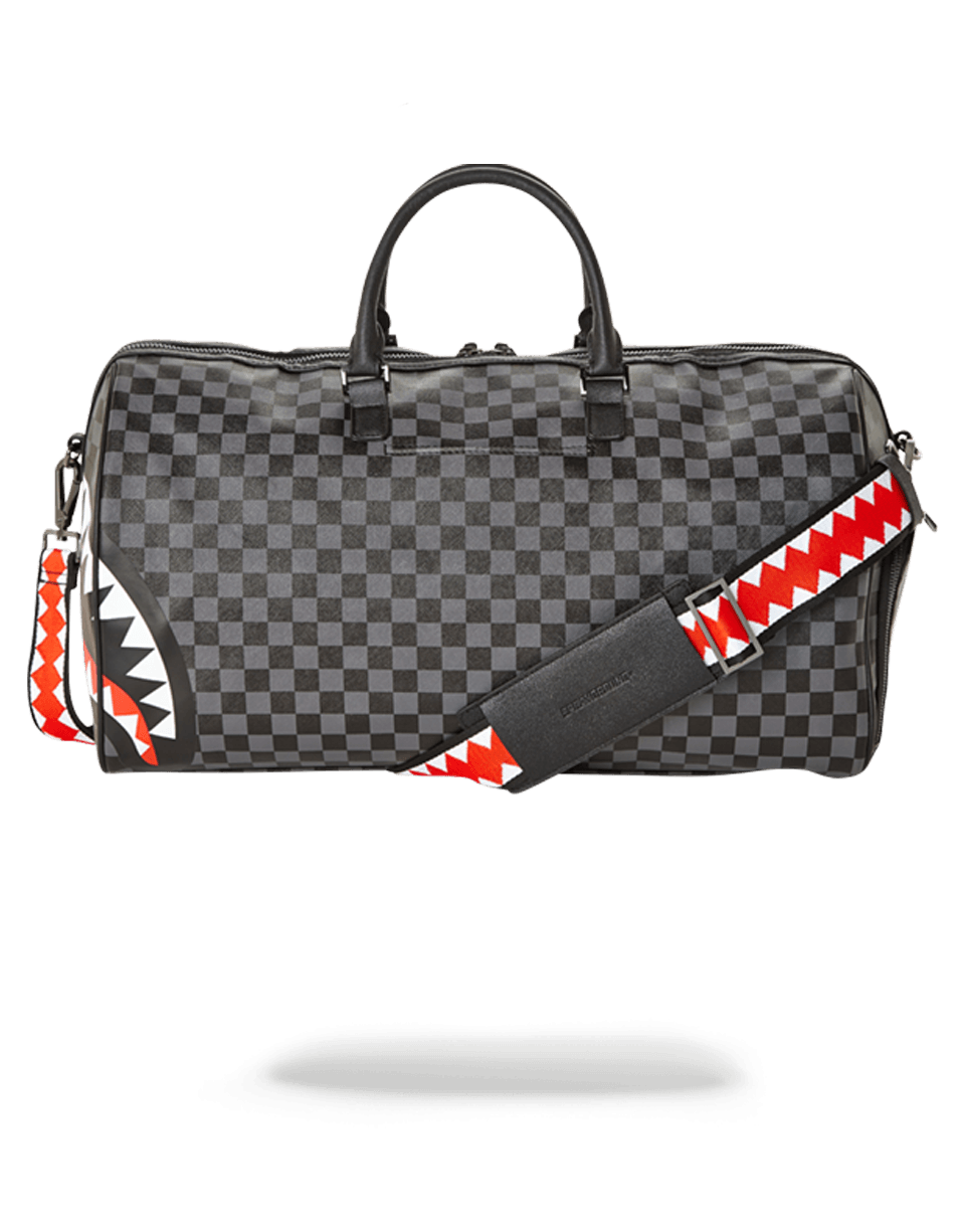 Limited Edition SHARKS IN PARIS BLACK CHECKERED EDITION DUFFLE