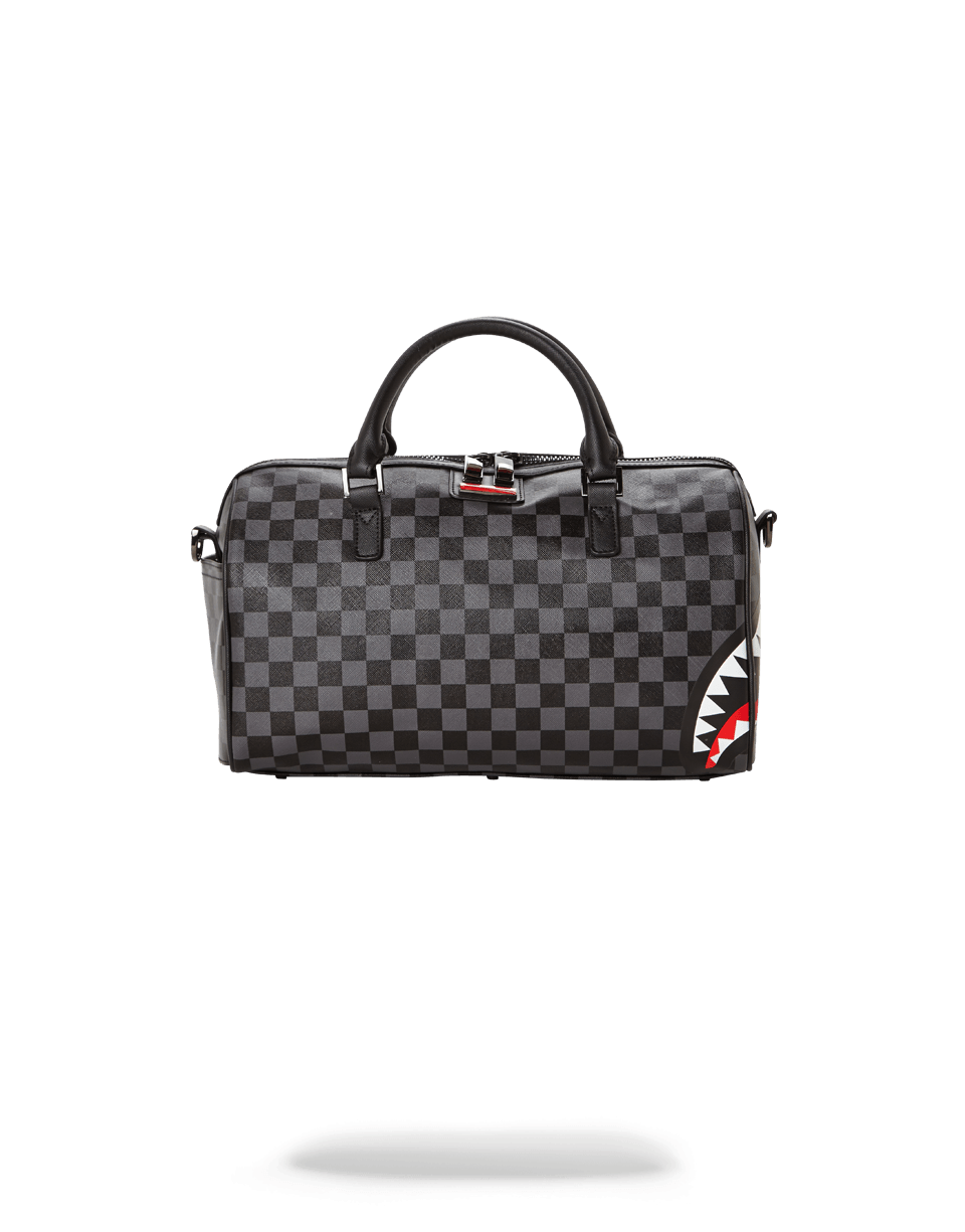 Limited Edition GREY CHECKERED SHARKS IN PARIS MINI DUFFLE