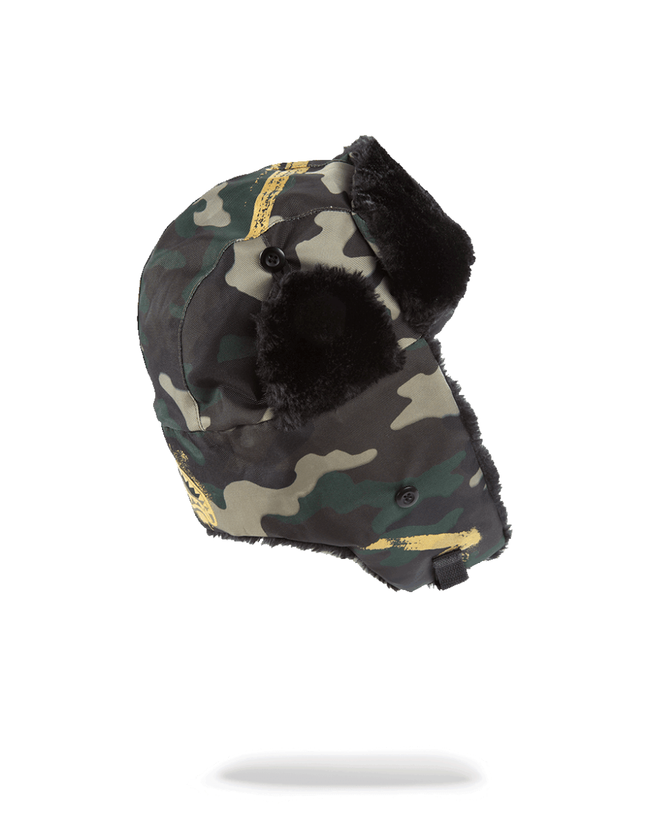 Limited Edition GOLD STENCIL CAMO AVIATOR HAT