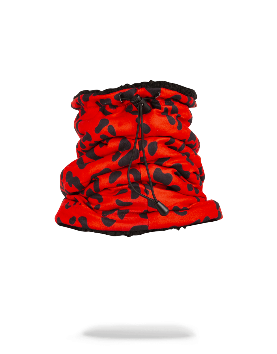 Limited Edition RED LEOPARD NECK WARMER