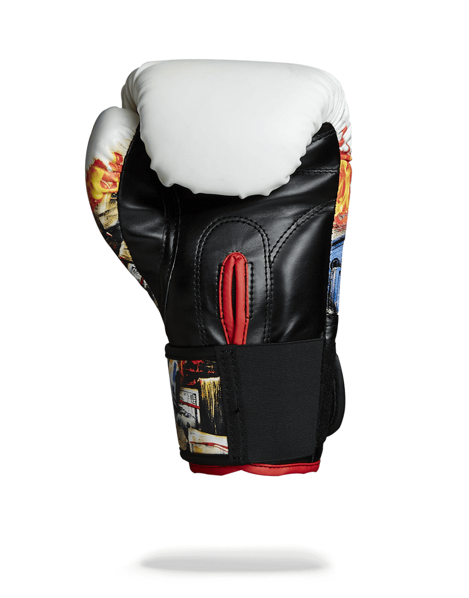 Limited Edition WHITE FIRE MONEY BOXING GLOVES