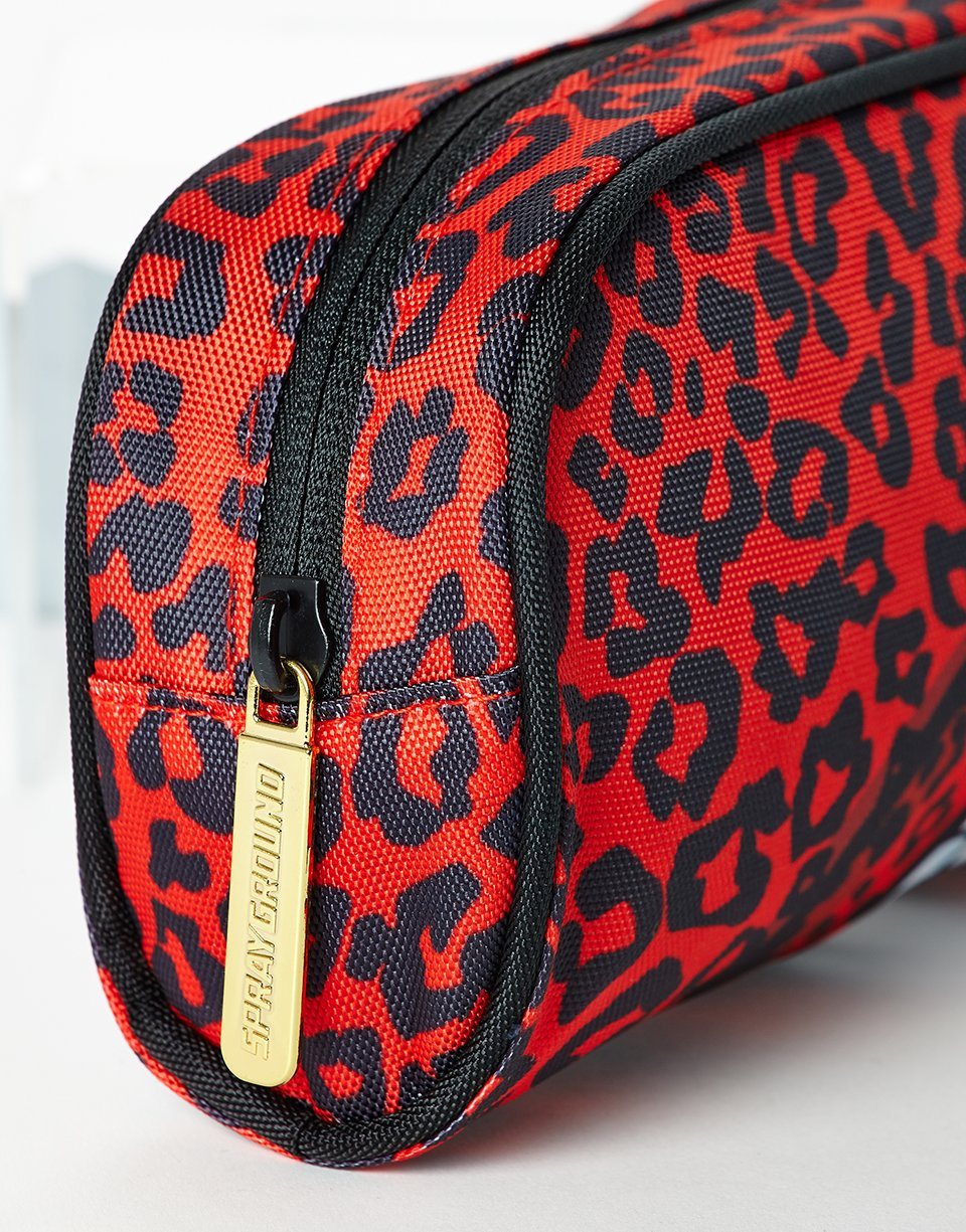 Limited Edition RED LEOPARD LIPS PENCIL CASE