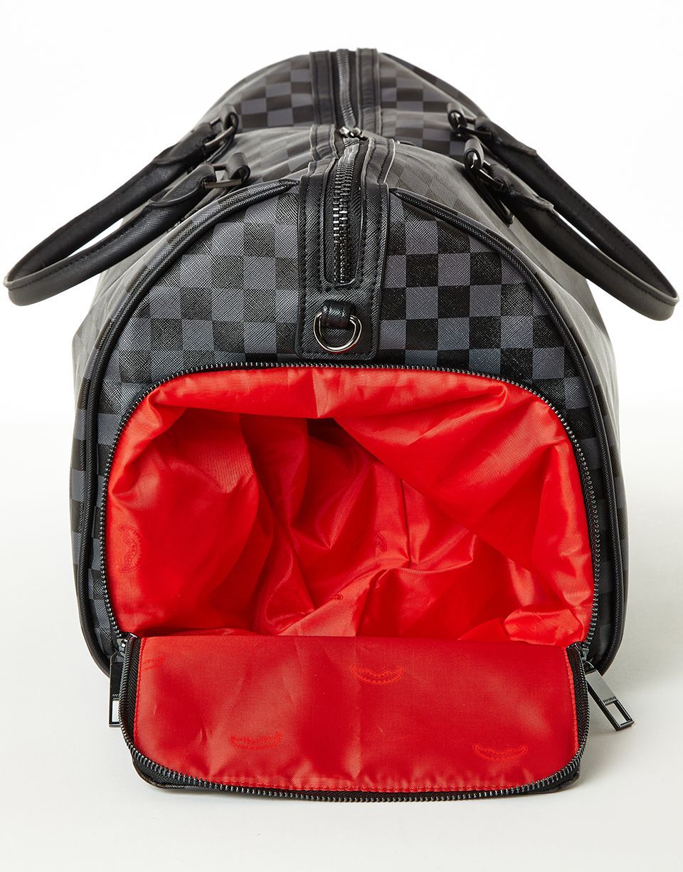 Limited Edition SHARKS IN PARIS BLACK CHECKERED EDITION DUFFLE