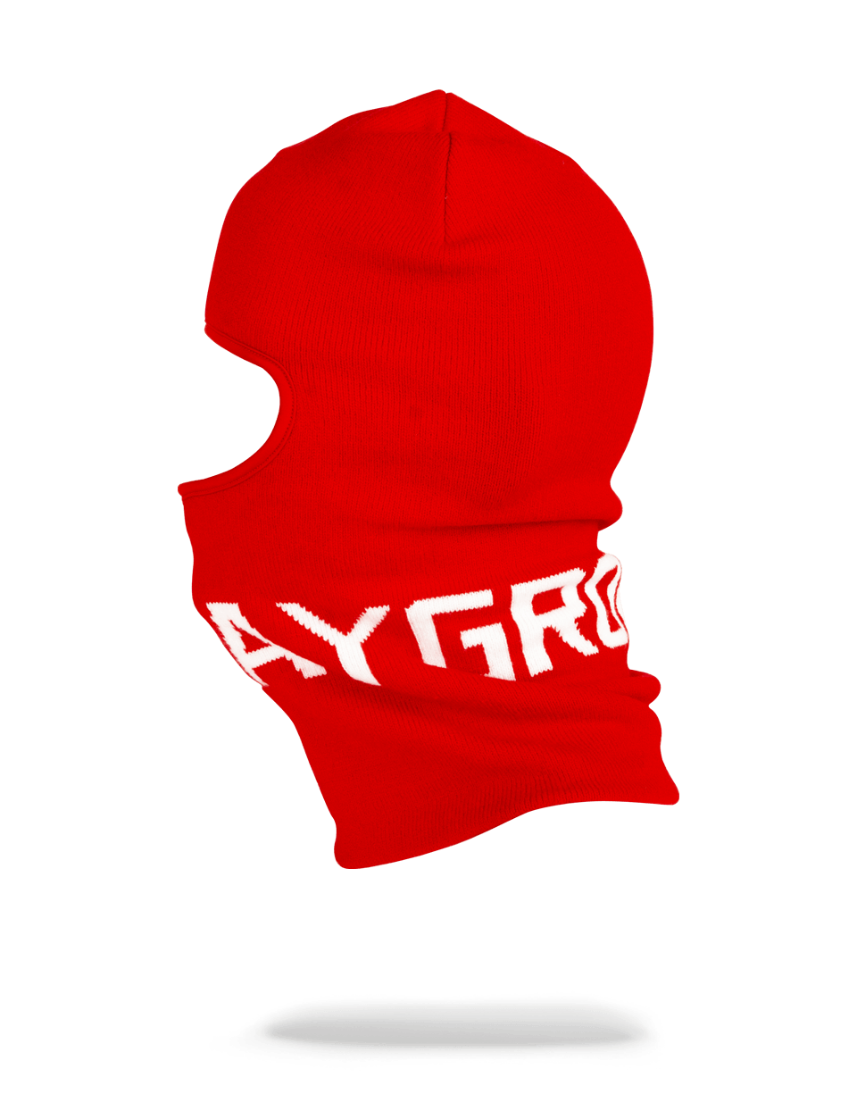 Limited Edition RED SPRAYGROUND LOGO SKI MASK