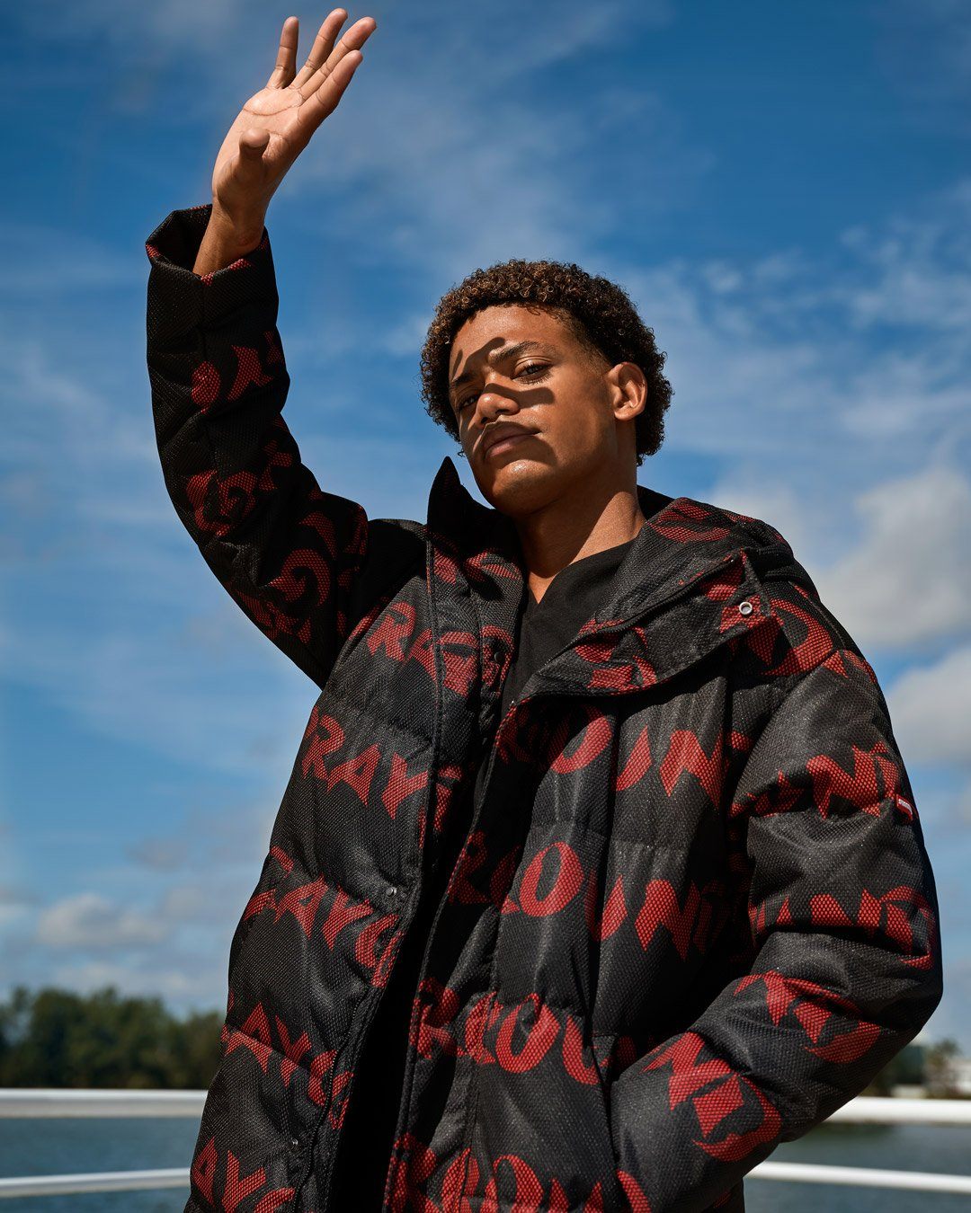 Limited Edition SG GRAFFITI PUFFER JACKET BLACK