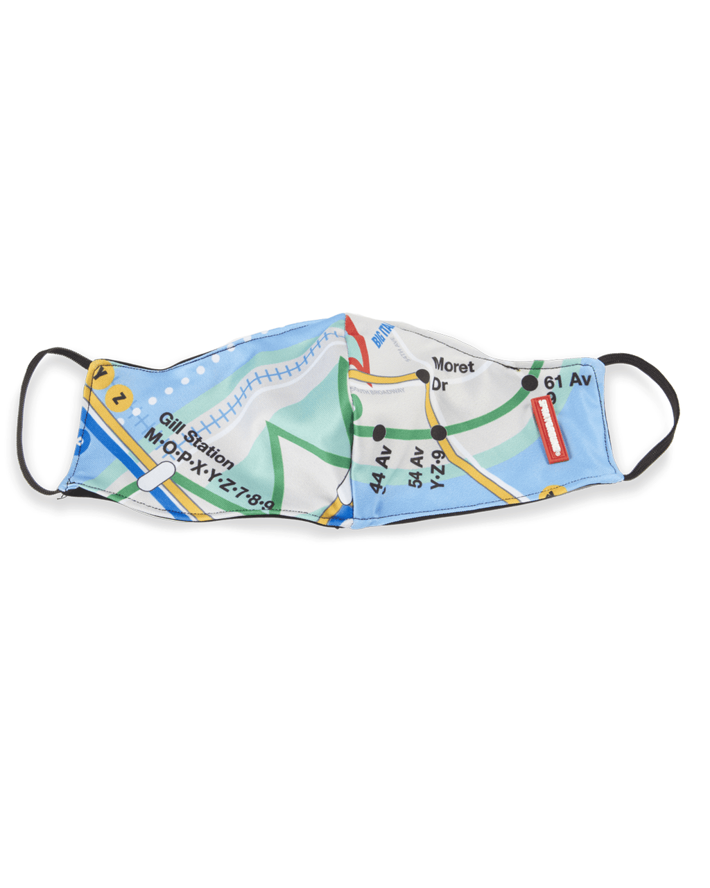 Limited Edition NYC SHARK MAP MASK FORM-FITTING