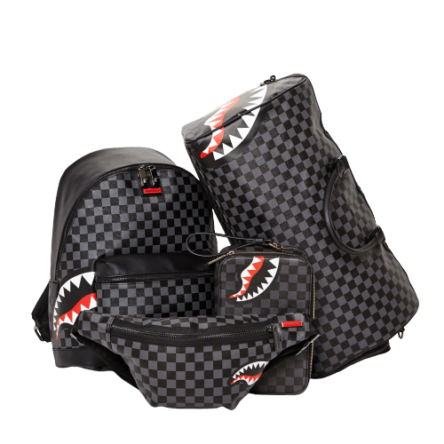 Limited Edition SHARKS IN PARIS BLACK CHECKERED EDITION CROSSBODY