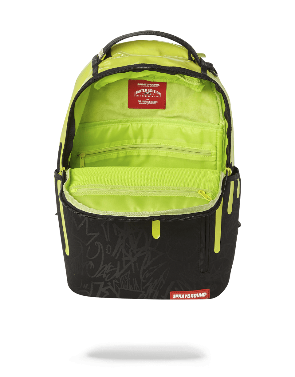 Limited Edition GREEN NEON DRIP BACKPACK ONE OF ONE
