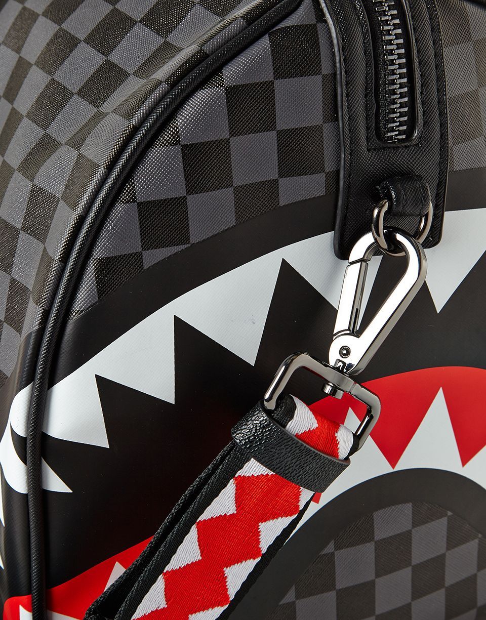 Limited Edition SHARKS IN PARIS BLACK CHECKERED EDITION DUFFLE