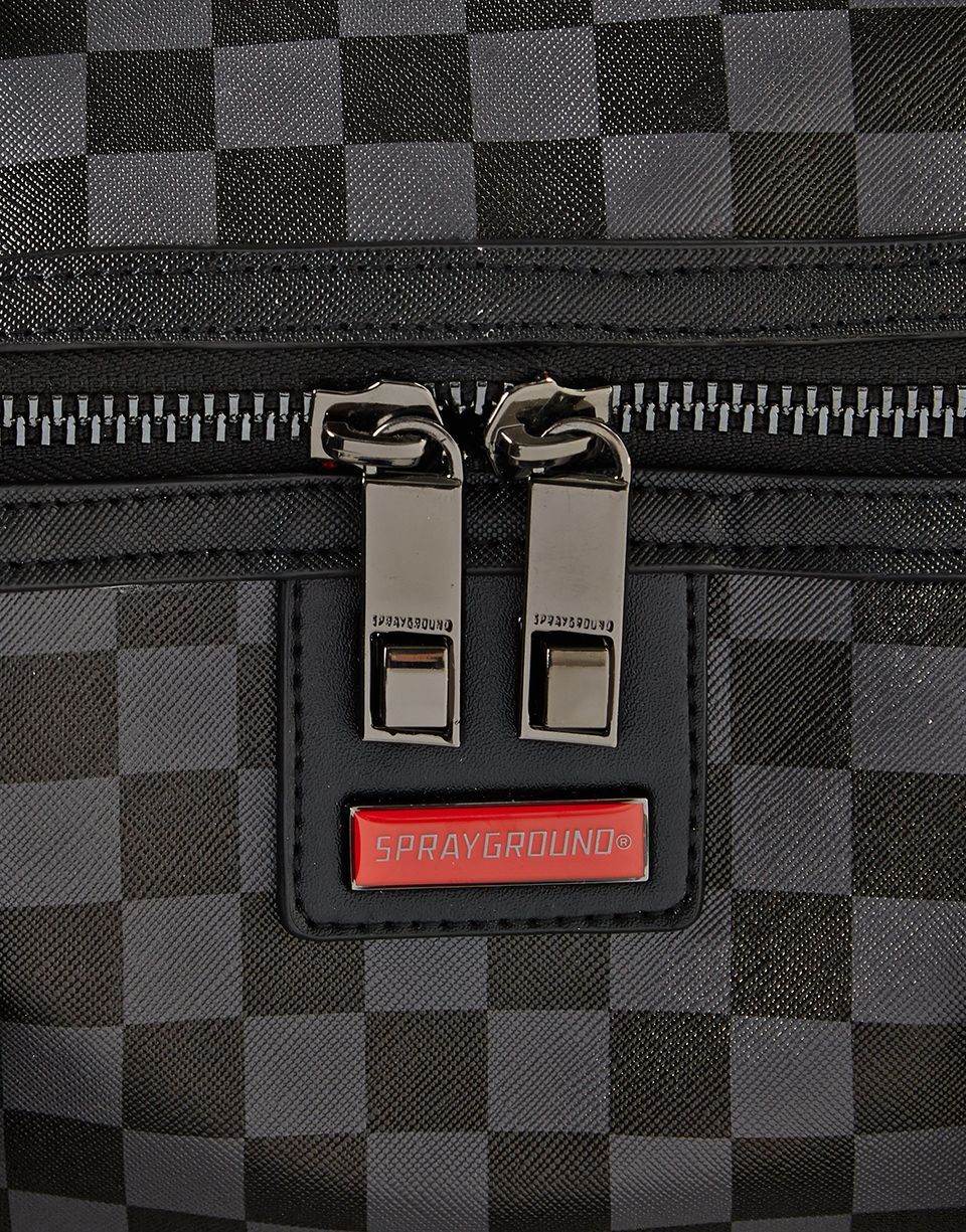Limited Edition SHARKS IN PARIS BLACK CHECKERED EDITION DUFFLE