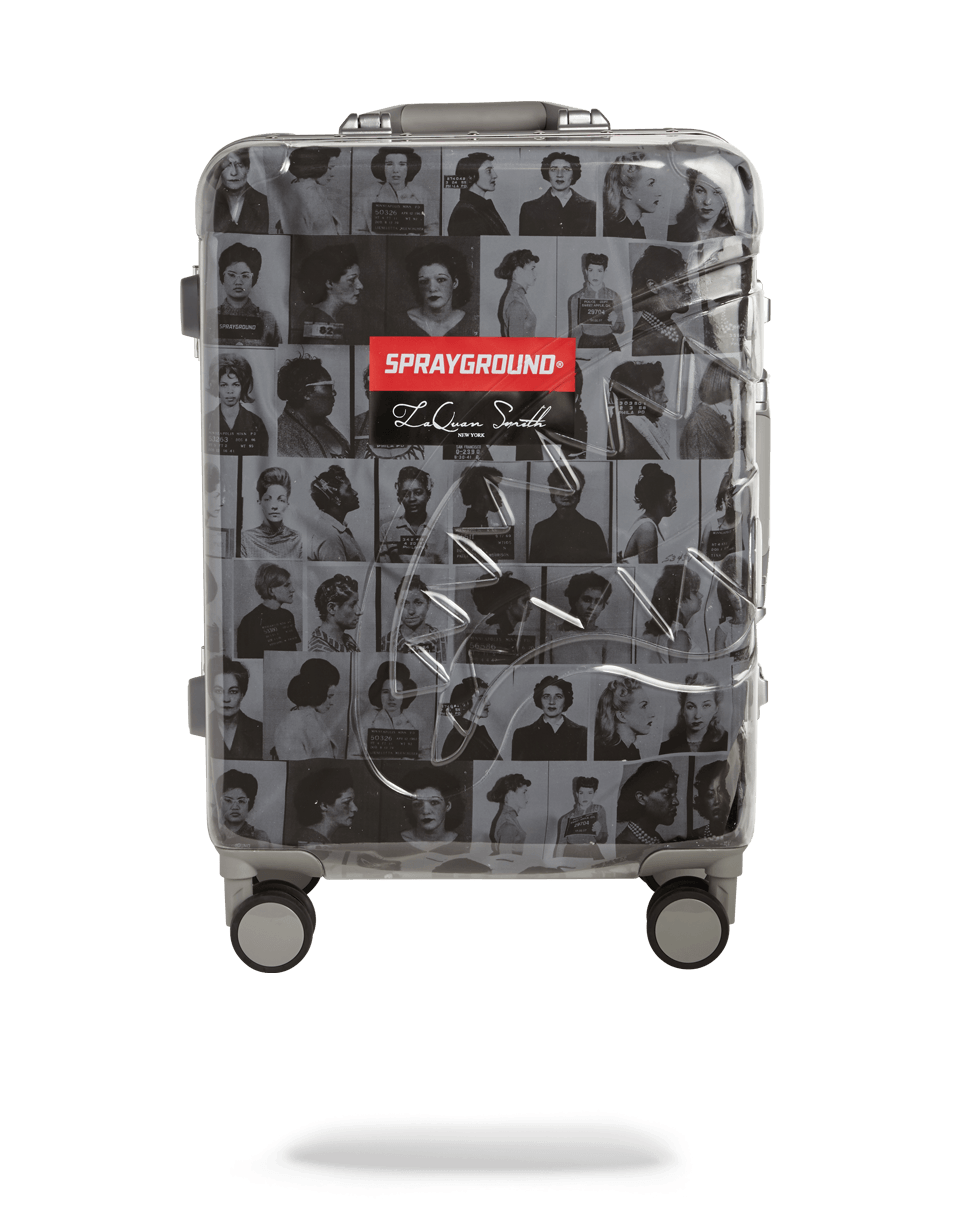 Limited Edition LAQUAN SMITH EMBOSSED CLEAR 3M CARRY-ON